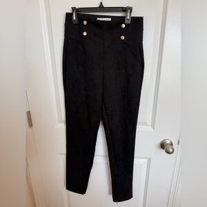 Mango Suede Cropped Pants Small